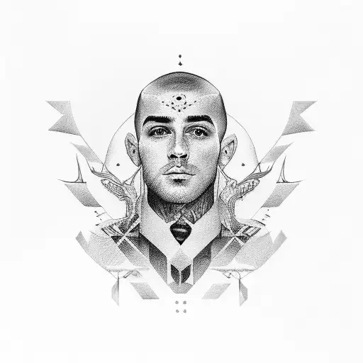 jordan and george looks and reads diferent front angles  tattoo design idea