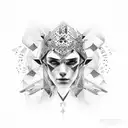 names jordan and george looks and reads diferent front angles  tattoo design idea