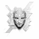 names jordan and george looks and reads diferent front angles  tattoo design idea