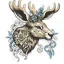 jackalope tattoo design idea