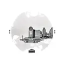 baltimore city skyline with world baltimore threw it  tattoo design idea