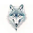 a wolf gnashing teeth tattoo design idea
