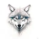a wolf gnashing teeth tattoo design idea