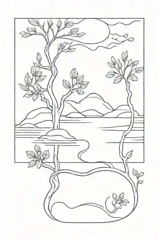 creek tattoo design idea