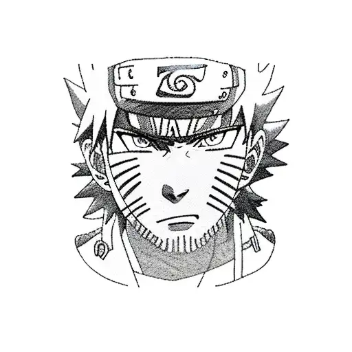naruto with van gogh tattoo design idea