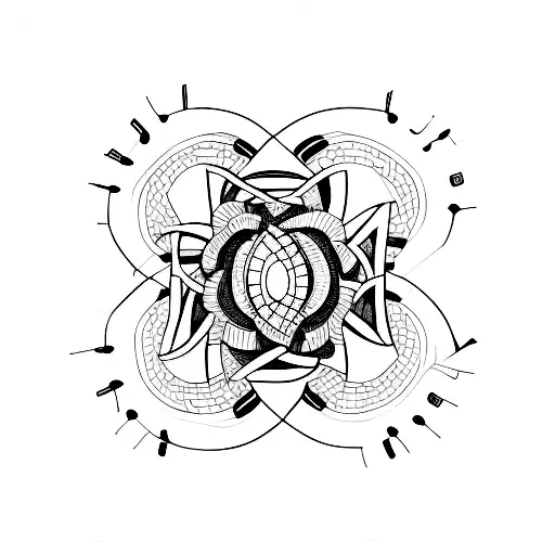 E Z overlapping tattoo design idea