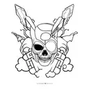 E Z overlapping tattoo design idea