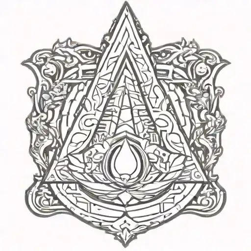assassin's creed sign tattoo design idea