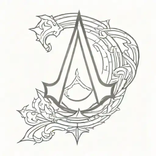 assassin's creed sign tattoo design idea