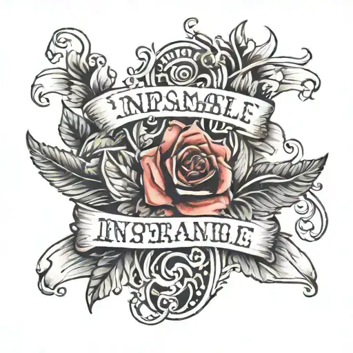 A banner that says .being inseparable is being separated and nothing changes. tattoo design idea