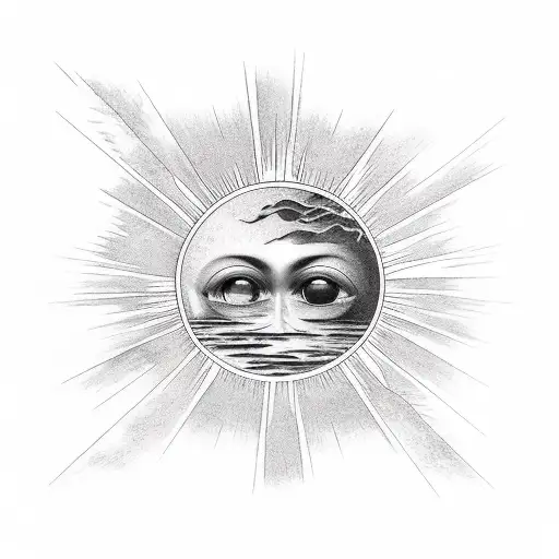 icarus between the water and the sun tattoo design idea