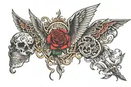 WHO DARES WINS tattoo design idea