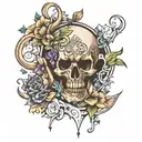 aesthetic gym tattoo design idea