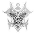 devil  tattoo design idea