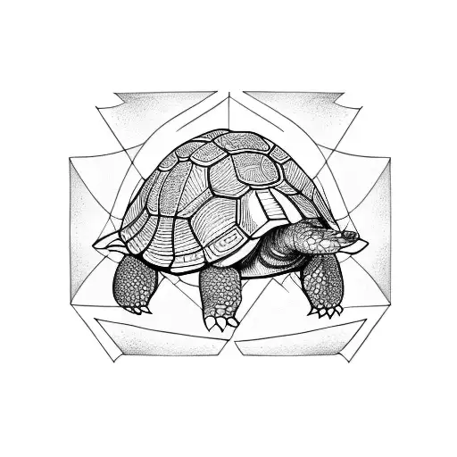 tortoise tattoo design idea