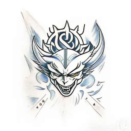 write "devil may cry"  tattoo design idea