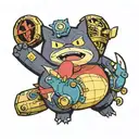 snorlax, pikachu, expecto patronun tattoo design idea