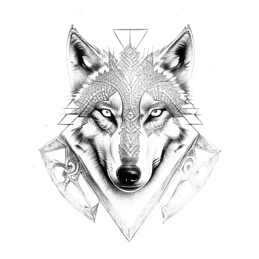 ragnar lothbrok and wolf tattoo design idea