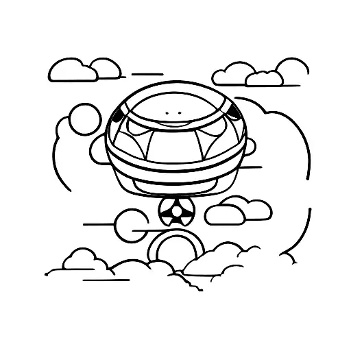 UFO tattoo design idea