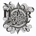 Design a tattoo for a man with the name Maya in it and the dates 2019 and 2015 tattoo design idea