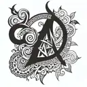 Design a tattoo for a man with the name Maya in it and the dates 2019 and 2015 tattoo design idea
