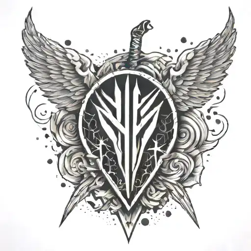 A WWE-inspired tattoo featuring a Metallica theme tattoo tattoo design idea