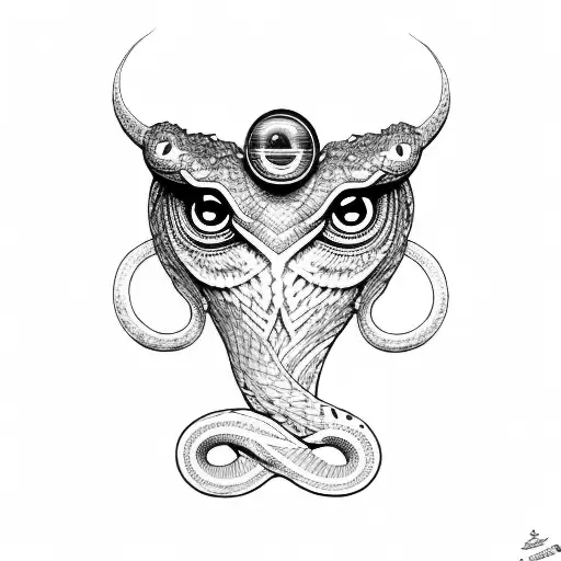 camera Wrapped With Illuminati Eyes along with a snake belt tattoo design idea