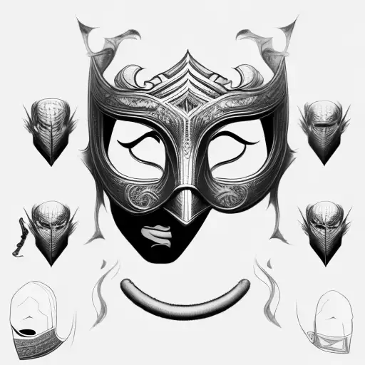 A Man Pulling Of His Multiple Mask To Show The Reality That To Survive Here We Need To Adapt With. tattoo design idea