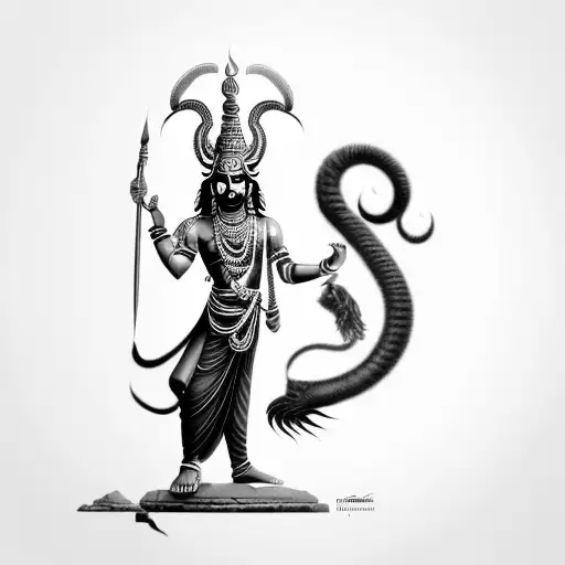 asur mahisasur in indian mythology   tattoo design idea