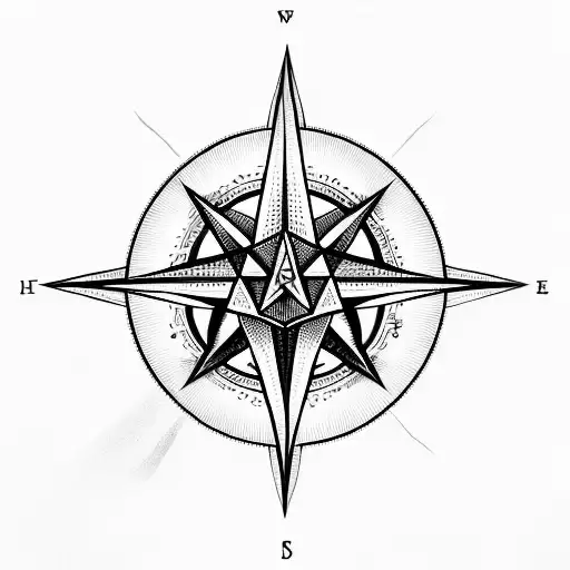 illuminati Consisting a Compass arm band with Geometric patterns  tattoo design idea