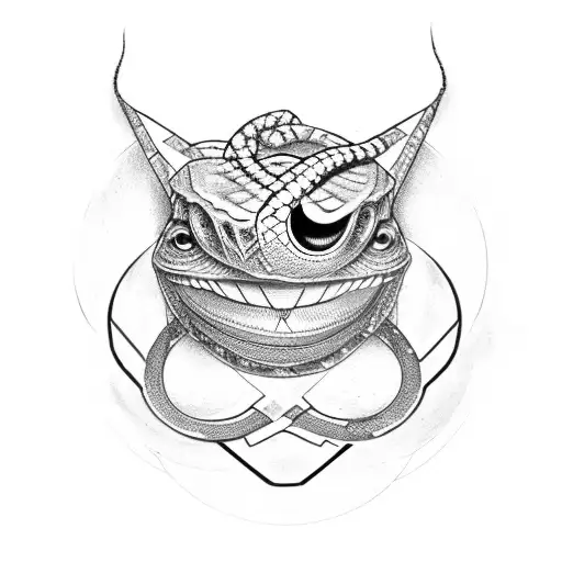 camera Wrapped With Illuminati Eyes along with a snake belt tattoo design idea