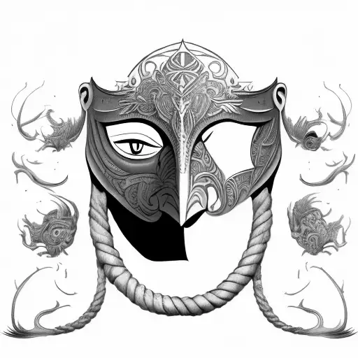 A Man Pulling Of His Multiple Mask To Show The Reality That To Survive Here We Need To Adapt With. tattoo design idea