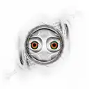 a hand sleeve tattoo consisting the eyes of the death eyes of reality eyes of the margin along with life circles  tattoo design idea