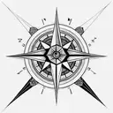 illuminati Consisting a Compass arm band with Geometric patterns  tattoo design idea