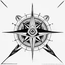 illuminati Consisting a Compass arm band with Geometric patterns  tattoo design idea