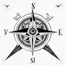 illuminati Consisting a Compass arm band with Geometric patterns  tattoo design idea