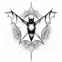 bat wings with mandala along with spider webs a full arm sleeve tattoo tattoo design idea