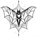 bat wings with mandala along with spider webs a full arm sleeve tattoo tattoo design idea