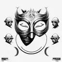 A Man Pulling Of His Multiple Mask To Show The Reality That To Survive Here We Need To Adapt With. tattoo design idea