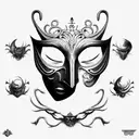 A Man Pulling Of His Multiple Mask To Show The Reality That To Survive Here We Need To Adapt With. tattoo design idea