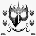 A Man Pulling Of His Multiple Mask To Show The Reality That To Survive Here We Need To Adapt With. tattoo design idea