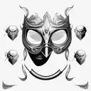 A Man Pulling Of His Multiple Mask To Show The Reality That To Survive Here We Need To Adapt With. tattoo design idea