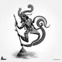 asur mahisasur in indian mythology   tattoo design idea