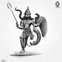 asur mahisasur in indian mythology   tattoo design idea