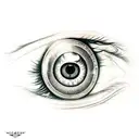 a hand sleeve tattoo consisting the eyes of the death eyes of reality eyes of the margin along with life circles  tattoo design idea