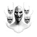 A Man Pulling Of His Multiple Mask To Show The Reality That To Survive Here We Need To Adapt With. tattoo design idea