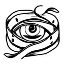 camera Wrapped With Illuminati Eyes along with a snake belt tattoo design idea