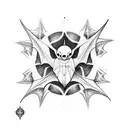 bats with mandala along with spider webs a full arm sleeve tattoo tattoo design idea
