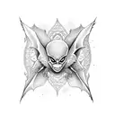 bats with mandala along with spider webs a full arm sleeve tattoo tattoo design idea