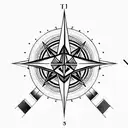 illuminati Consisting a Compass arm band with Geometric patterns  tattoo design idea